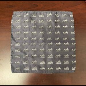 Hermes Dark Gray Pocket Square
